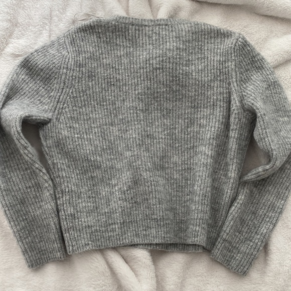 Zara Grey Rhinestone Sweater - Picture 3 of 3